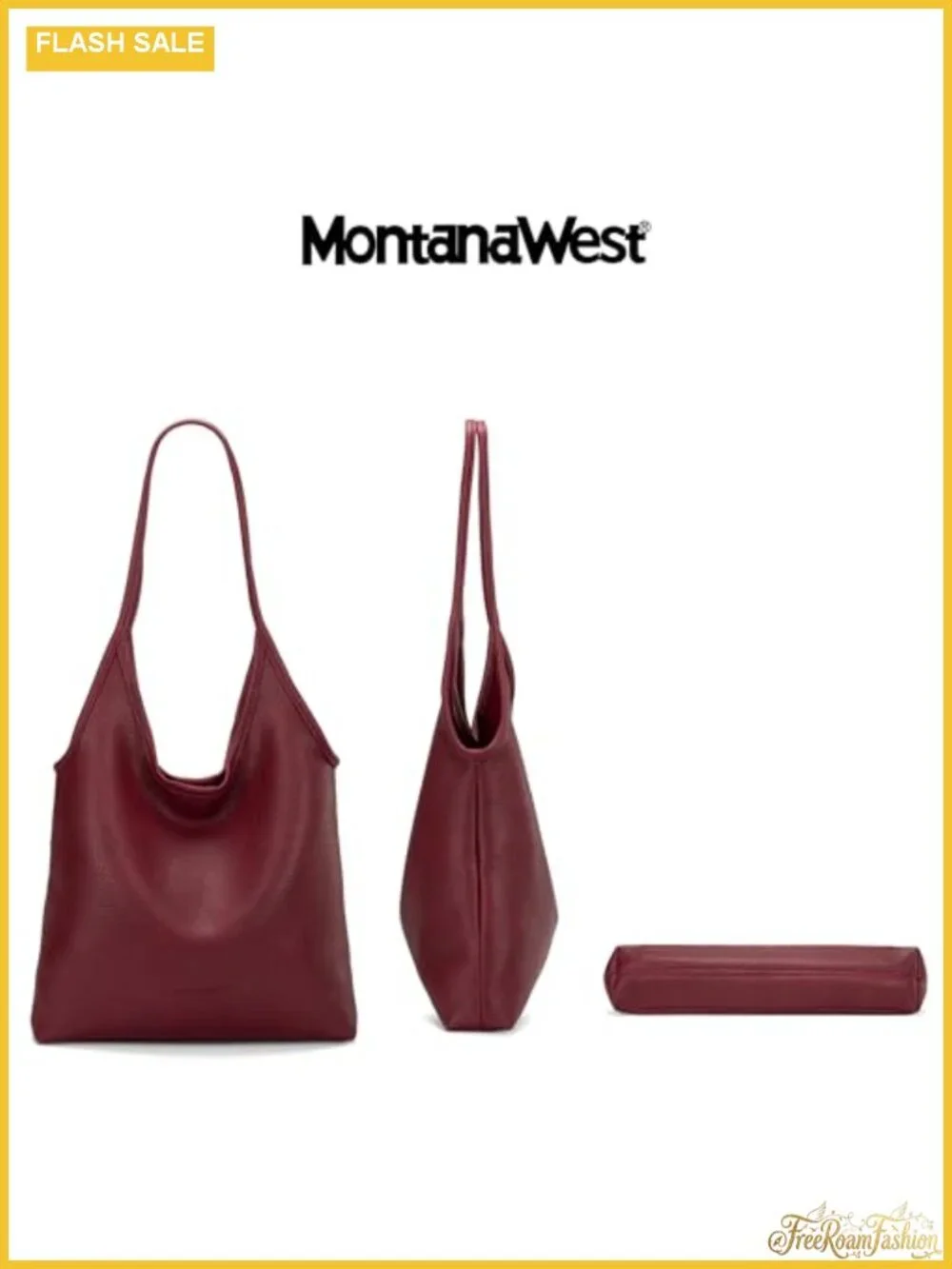 Slouchy Hobo Bag Soft Faux Leather Shoulder Purse Top Handle Handbag